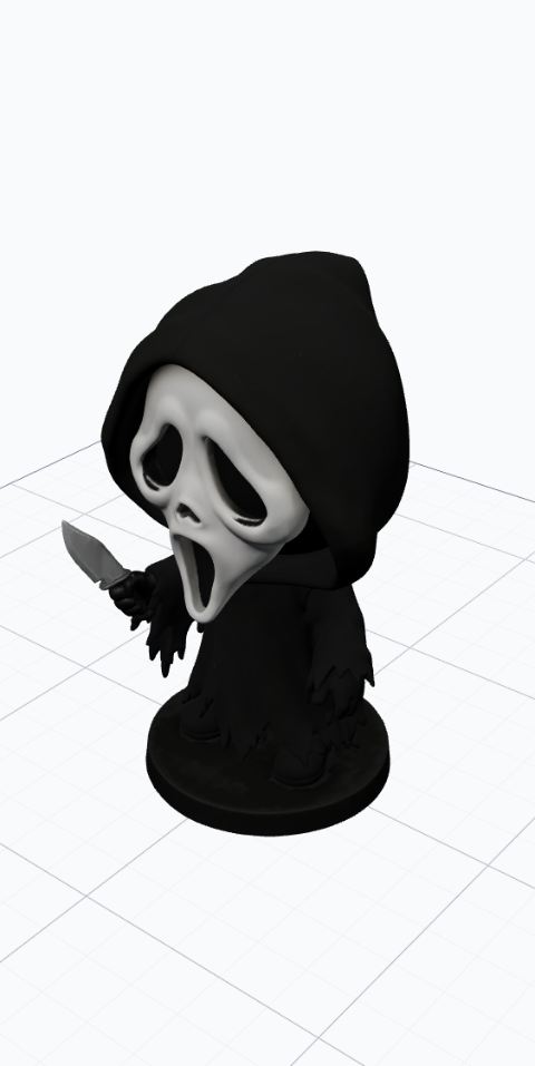 Ghostface Chibi Style Figure