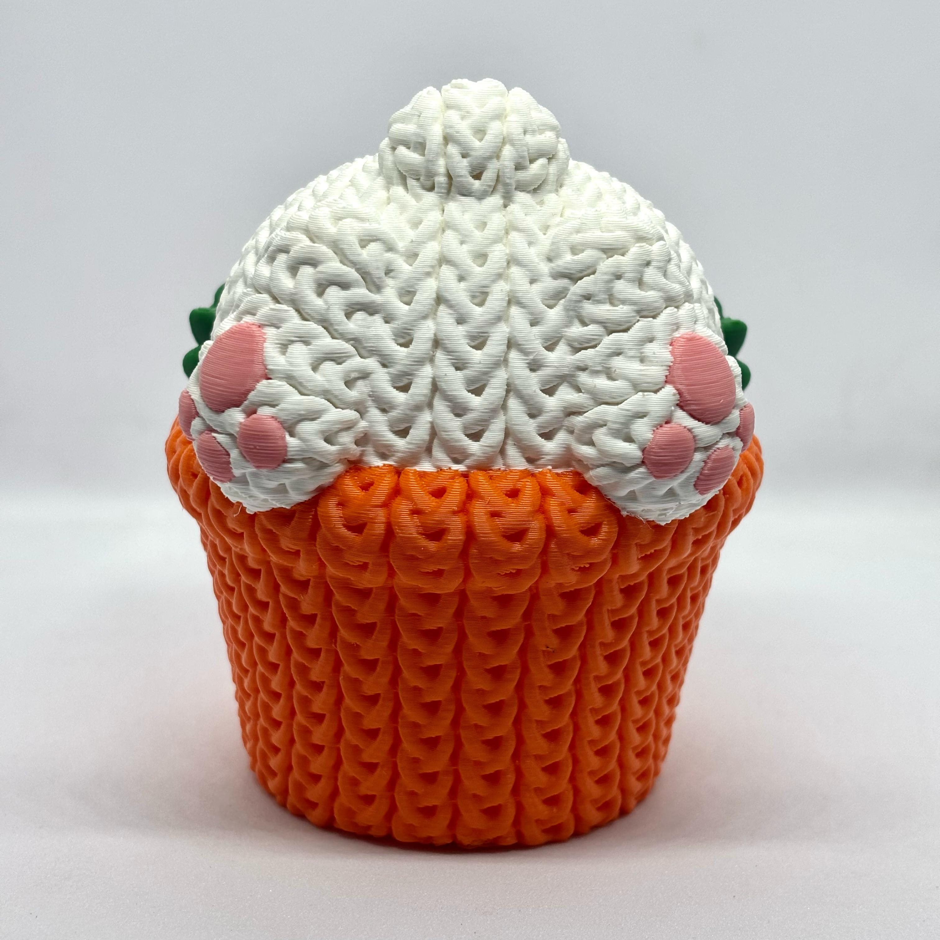 Knitted Bunny In Basket